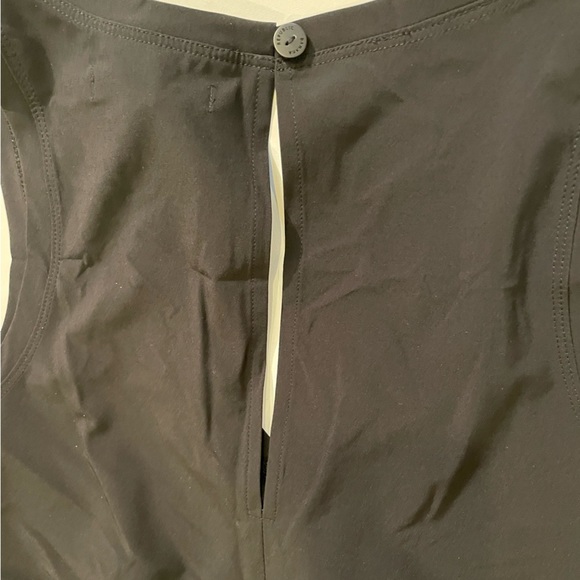 BANANA Republic Black active jumpsuit sleeveless V neck Pantsuit Med Tall - Picture 6 of 7